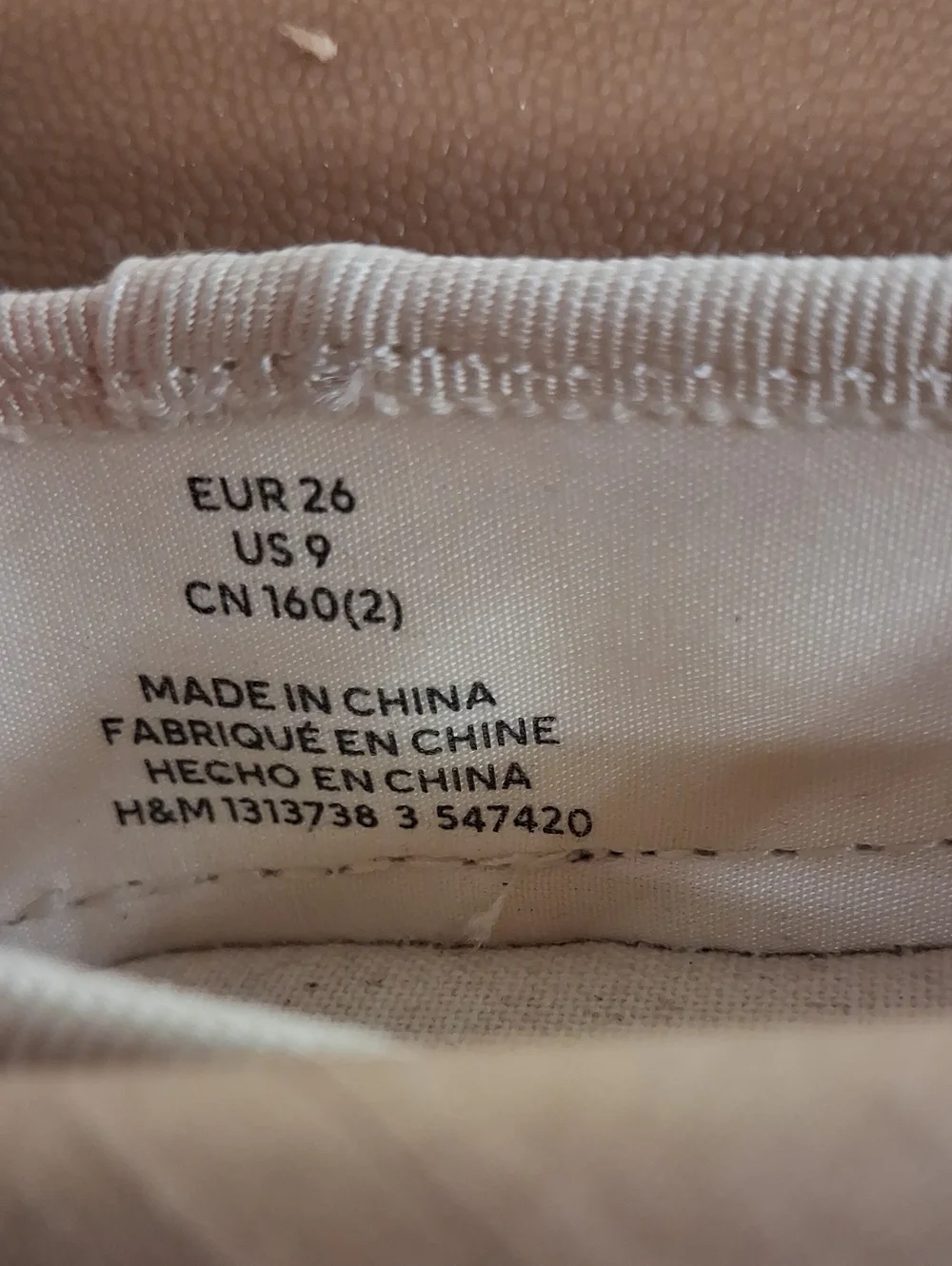 H&M canvas espadrille